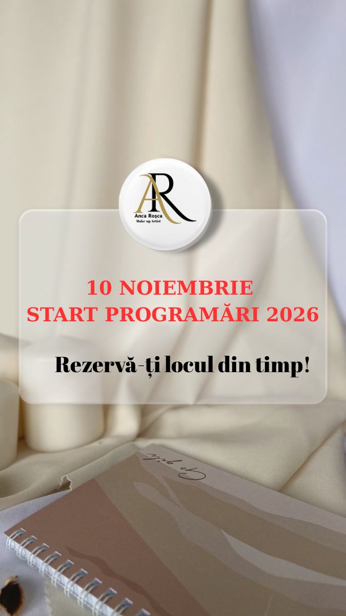 Programări machiaj 2026 în Timișoara – Rezervă-ți locul din timp cu Anca Roșca Make-up Artist